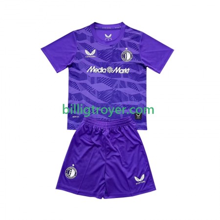 Billige Fotballdrakter Feyenoord Rotterdam Keeper Barn Tredjedraktsett 2025/26 Kortermet